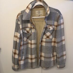 Plaid warm Shacket